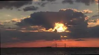 Time-lapse of the Sunset from the St Simons Island Pier, Georgia