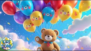 &ldquo;Balloon Party! 🎈✨ Cute Teddy Bear Poem for Kids | Fun Cartoon Rhyme&rdquo; #nurseryrhymes #kidszone