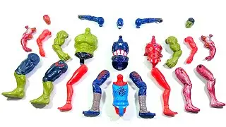 AVENGERS SUPERHERO..CAPTAIN AMERICA vs HULK SMASH vs IRONMAN vs SPIDER HODHI.. 