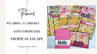 10 Cards | 1 Card Kit - Love from Lizi Tropical Escapes