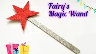 How to make Fairy's Magic Wand using Glitter Foam Sheet? || Magic stick #Fairy'smagicwand