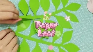 Paper leaf cutting | No template | Simple #paperleaf #paperleaftutorial #paperleafcutting #craft