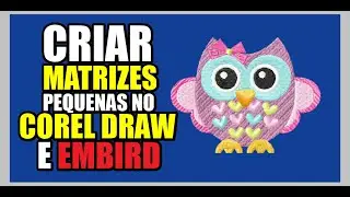 Como Fazer Matriz de Bordado Automática no Corel Draw para EMBIRD