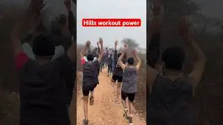 Hills workout Delhi police physical #physical #delhipolice #running #result #cutoff #exam #jaipur