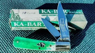 ✨RARE COLLECTOR'S KNIFE✨ ~ 1990 KA-BAR CLUB KLO90 FOLDING KNIFE #251 ~ Did Rusty crack the code?