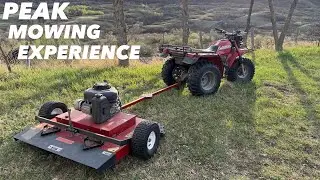 Favorite way to Mow Grass on the Ranch | Honda Trike & Swisher Trail Mower