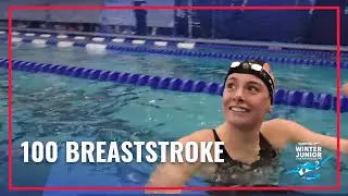 Grace Rainey Reigns Victorious Women's 100 Breaststroke | 2022 Speedo Winter Jr Championships East