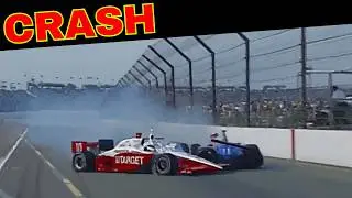 2004 Indianapolis 500 - Crash Between Darren Manning, Greg Ray, and Sam Hornish JR.