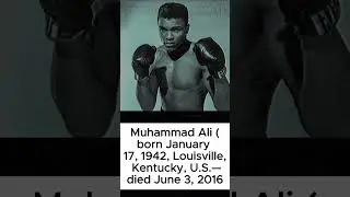 Muhammad Ali American professional boxer #boxer #muhammadali #biography #shorts