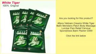 48pcs Vietnam Creams White Tiger Balm Meridians Patch Body Massage Lumbar Pain Relief Cervi
