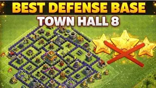 COC Town Hall 8 Defense Base 🔥 | 3 Star is Impossible 😱 | Best TH8 Anti 3 Star Base 2025