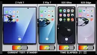 Battery Test (S25 ULTRA,Z FLIP 7,Z FOLD 7,S25 EDGE