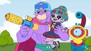 Brawl Stars Animation PIERCE saves GIGI (Parody)
