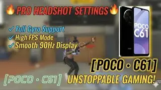 POCO C61 Pro Headshot Settings 🎯 | 90Hz Smooth Gameplay & Sensitivity! 2GB 4GB 6GB 