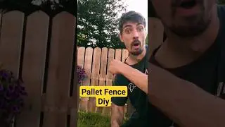 Free Fence made out of Wood pallets! #pallets #woodworking #diypallet #palletfurniture #sawdust #diy