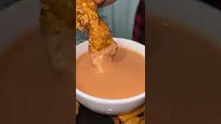 Easiest & tastiest chicken tenders w/ homemade dip sauce #food #fyp #cooking #viral #recipe #food