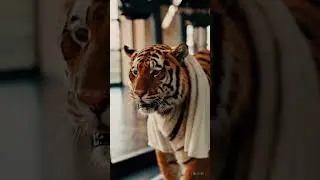 Title: Incredible Tiger Workout Caught on Camera! 🐅🎥 #shorts