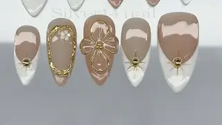 Trending 3d flower | viral 3d flower nail art | gel flower | pinterest nail art