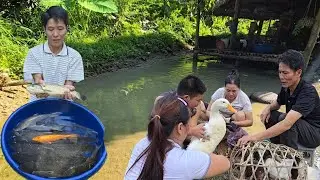 Simple Farm Life Alone: Catching Fresh Fish, Grilling & Traditional Sour Soup