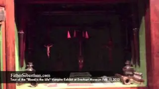 Father Sebastiaan visiting the Everhart Museum 