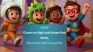 Dress-Up Parade 🎉 | Fun Costume Song for Kids | Action Rhyme with Pretend Play