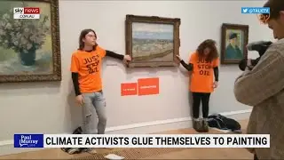 Climate activists have 'upped the crazy' by gluing themselves to painting