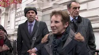 Voice for Justice handing in petition for Freedom of Speech