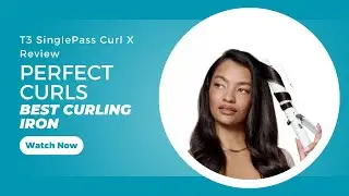 T3 SinglePass Curl X Review: Perfect Curls in Just One Pass!#longhairstyling
