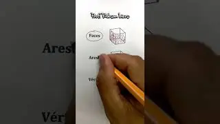 📐 📦 FACE - ARESTA E V&Eacute;RTICE | Geometria espacial | Prof Robson Liers #geometria #shorts