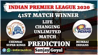 41st Match IPL 2020 | Rajasthan Royals vs Sunrisers Hyderabad Prediction | CSK VS MI Dream11
