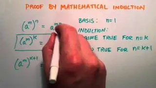 Proof by Mathematical Induction - Example Proving Exponent Rule