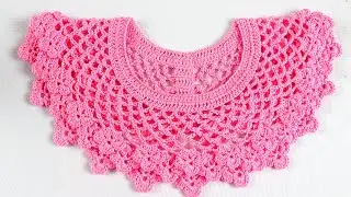 Very easy crochet collar | crochet neck design | কুশিকাটার গলার ডিজাইন-85