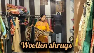 Woollen shrugs for winters #fashion #dressess #fashionstyle #winterclothes #indianfashion