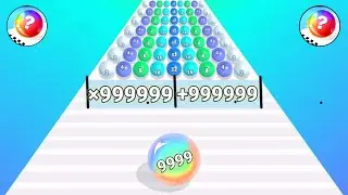 🧶 Ball run 2048 infinity vs spider evolution run 3d - 2048 TikTok gameplay New update level part 23