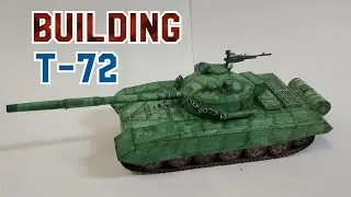 Building 🇷🇺T-72🇷🇺(Soviet Main Battle Tank) #papercraft #tank #wargaming #fypシ #relaxing #building