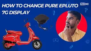 #pure  #epluto7g #display changing process by Team Rudra Motors. #evspareparts #automobile