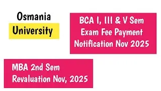 Уведомление об оплате семестра и экзаменов BCA I, III, V Университета Огайо (ноябрь 2025 г.) Пере...