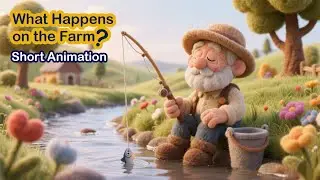 What Happens on the Farm? | A Short Felt Animation with Real Nature Sounds✅🌿🌺Subscribe and stay