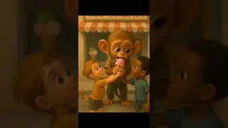 &ldquo;Ek Bandar Ki Ice Cream Kahani 🍦 | Cute 3D Animation | Funny Monkey Video&rdquo;