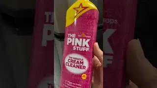 The Pink Stuff Cream Cleaner #cleantok #stainremover #pink #fridge #kitchen