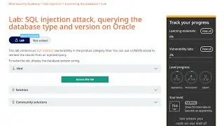 Web Security Academy | SQLi | 7 - Querying Database Version Oracle