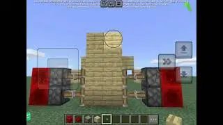 How to build a simple redstone door in Minecraft
