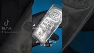 Полукилограммовый серебряный брусок IGR весом 500 г!