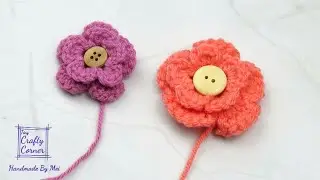 How To Crochet Easy Flower, 2 Layers