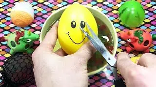 Mixing Squishy Toys with Learning Colors and Sing-Along Best Nursery Rhymes Songs for Babies