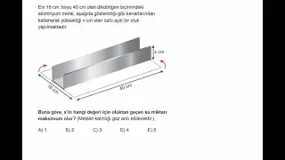 SİZDEN GELENLER (3D Yayınlarından YKS lik İki Güzel Parabol Sorusu) #YKS #TYT #AYT