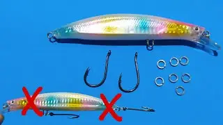 cara pasang single hook yang benar pada lure agar langsung nancep di mulut ikan
