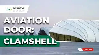 Clamshell Door Closing - Tension Fabric Building Structure - Aviation #ASR