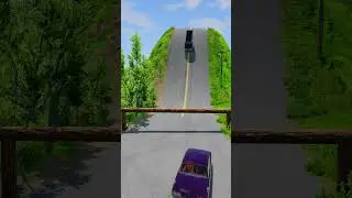Chicken Car & Heavy Duty Truck vs Log Trap - BeamNG.Drive  #beamngdrive #crashdrive #automobile #car