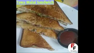 Tawa Malai Sandwich    #malaisandwich #tawasandwich  #sandwichrecipe #fiveflavours #shorts